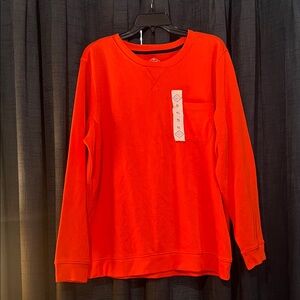 St. John's Bay Bold Orange Crewneck
